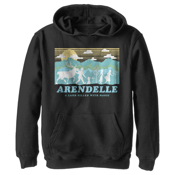fifth sun Boy's Frozen 2 Magical Traveler Silhouette Pull Over Hoodie