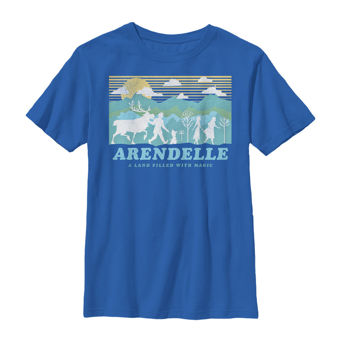 fifth sun Boy's Frozen 2 Magical Traveler Silhouette T-Shirt
