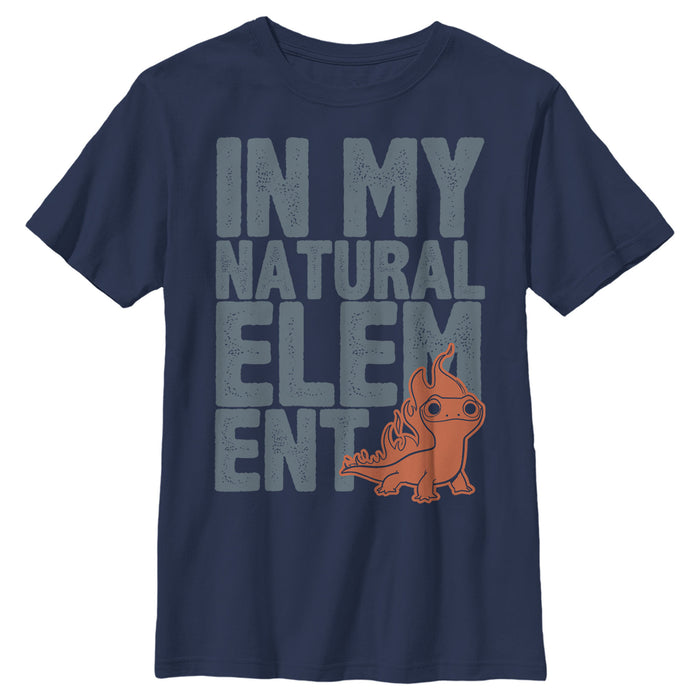 fifth sun Boy's Frozen 2 Natural Element Large Text T-Shirt