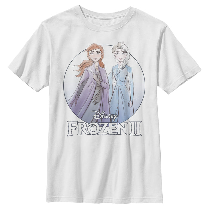 fifth sun Boy's Frozen 2 Sister Circle Logo T-Shirt