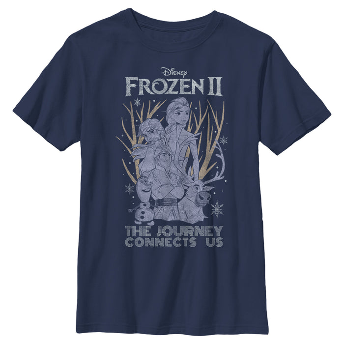 fifth sun Boy's Frozen 2 Vintage Journey Connects T-Shirt