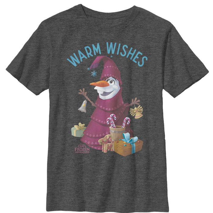 fifth sun Boy's Frozen Christmas Olaf Wishes T-Shirt