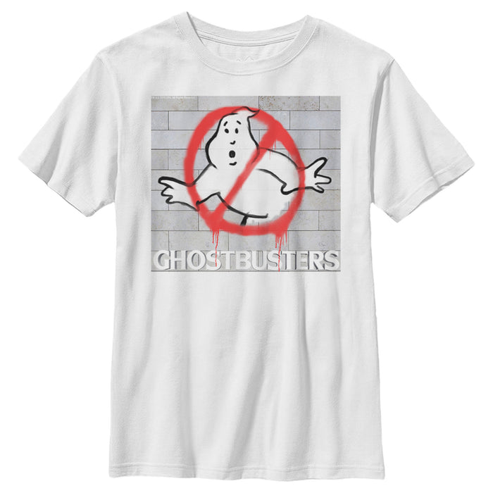 Fifth Sun Boy's Ghostbusters Brick Spray Logo T-Shirt