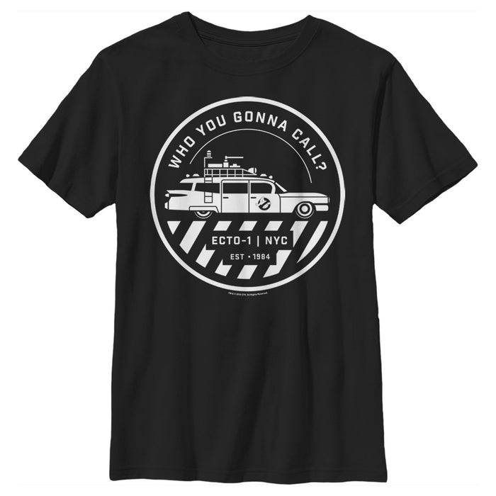 Fifth Sun Boy's Ghostbusters Ecto-1 Wagon Logo T-Shirt