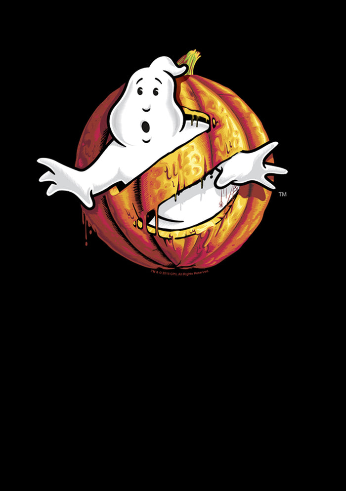 Fifth Sun Boy's Ghostbusters Halloween Pumpkin Logo T-Shirt
