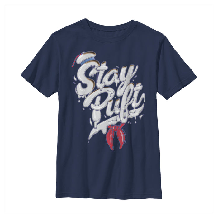 fifth sun Boy's Ghostbusters Stay Puft Marshmallow Man Melt T-Shirt