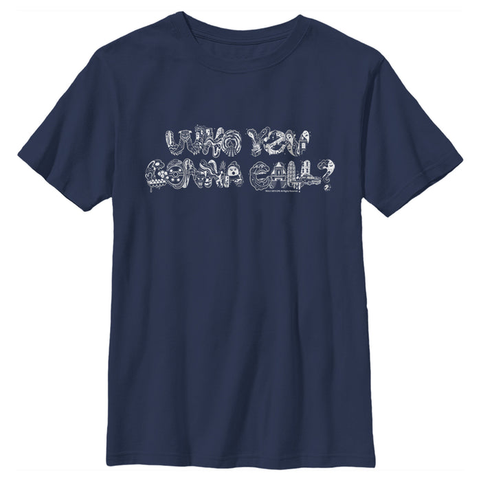 fifth sun Boy's Ghostbusters Who You Gonna Call Collage T-Shirt