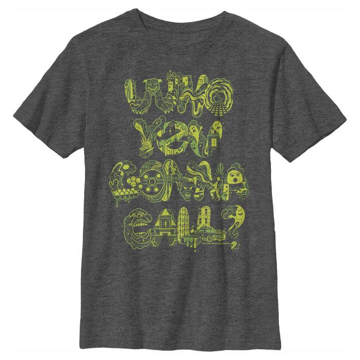 fifth sun Boy's Ghostbusters Who You gonna Call Collage T-Shirt