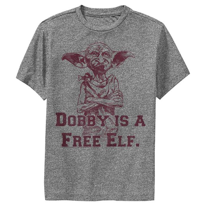 fifth sun Boy's Harry Potter Dobby is a Free Elf Performance Tee
