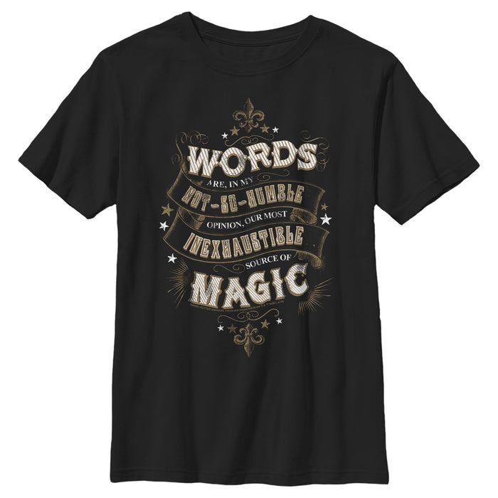 fifth sun Boy's Harry Potter Dumbledore Humble Wisdom T-Shirt