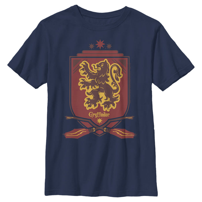 fifth sun Boy's Harry Potter Gryffindor House Shield T-Shirt