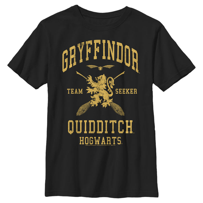 fifth sun Boy's Harry Potter Gryffindor Quidditch Gold Team Seeker T-Shirt