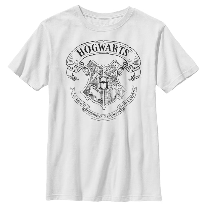 fifth sun Boy's Harry Potter Hogwarts 4 House Crest T-Shirt