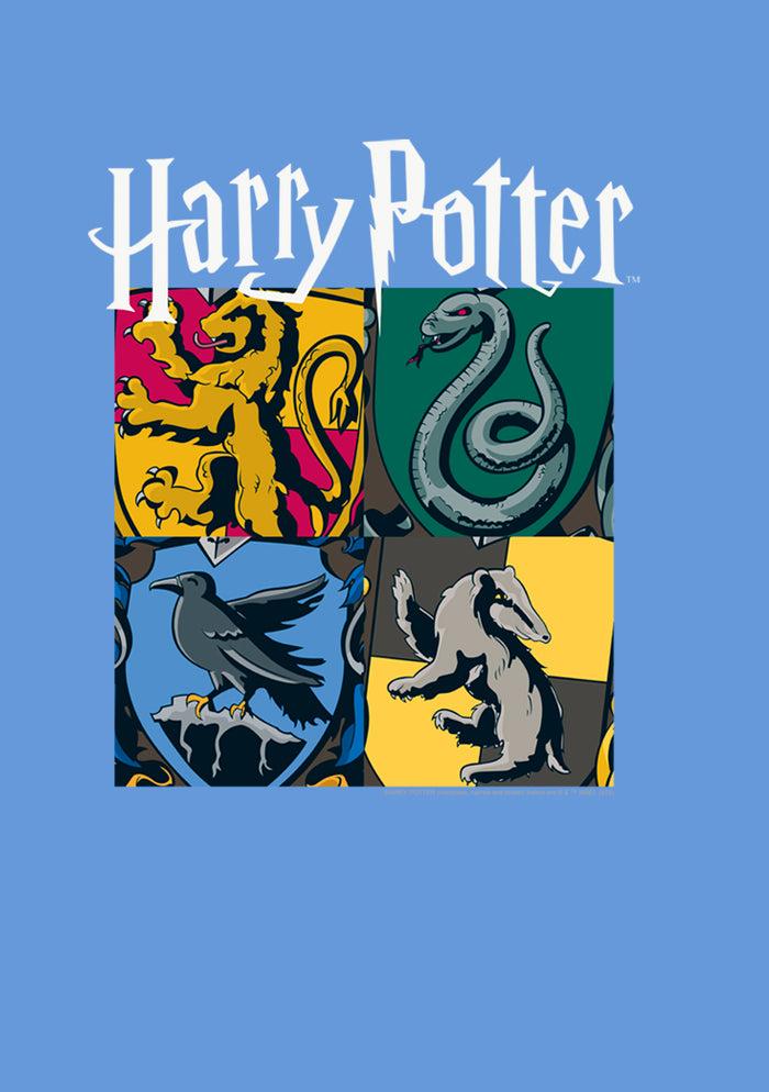 Fifth Sun Boy's Harry Potter Hogwarts Houses Vintage Collage Performance Tee