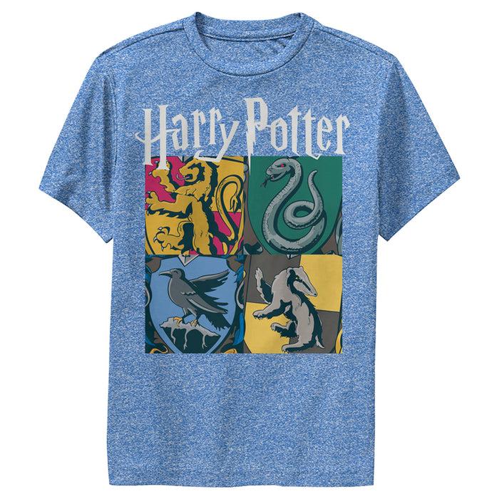fifth sun Boy's Harry Potter Hogwarts Houses Vintage Collage Performance Tee