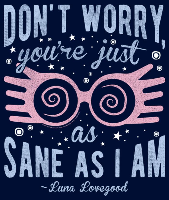 Fifth Sun Boy's Harry Potter Just As Sane As Luna Lovegood T-Shirt