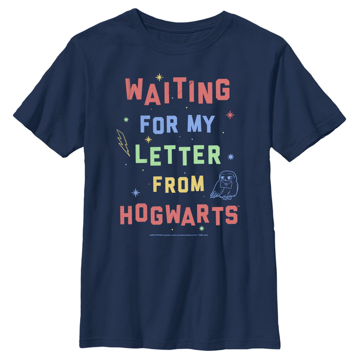 fifth sun Boy's Harry Potter Waiting for my Letter from Hogwarts T-Shirt