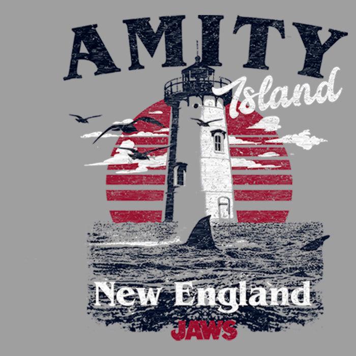Fifth Sun Boy's Jaws Amity Island Tourist Lighthouse Pull Over Hoodie