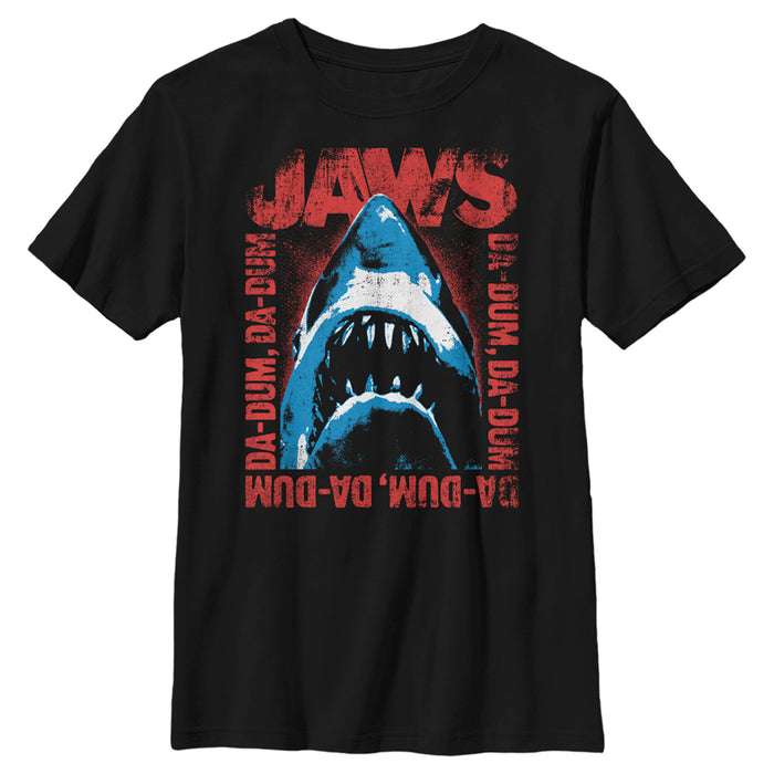 fifth sun Boy's Jaws Da-Dum Da-Dum Distressed T-Shirt