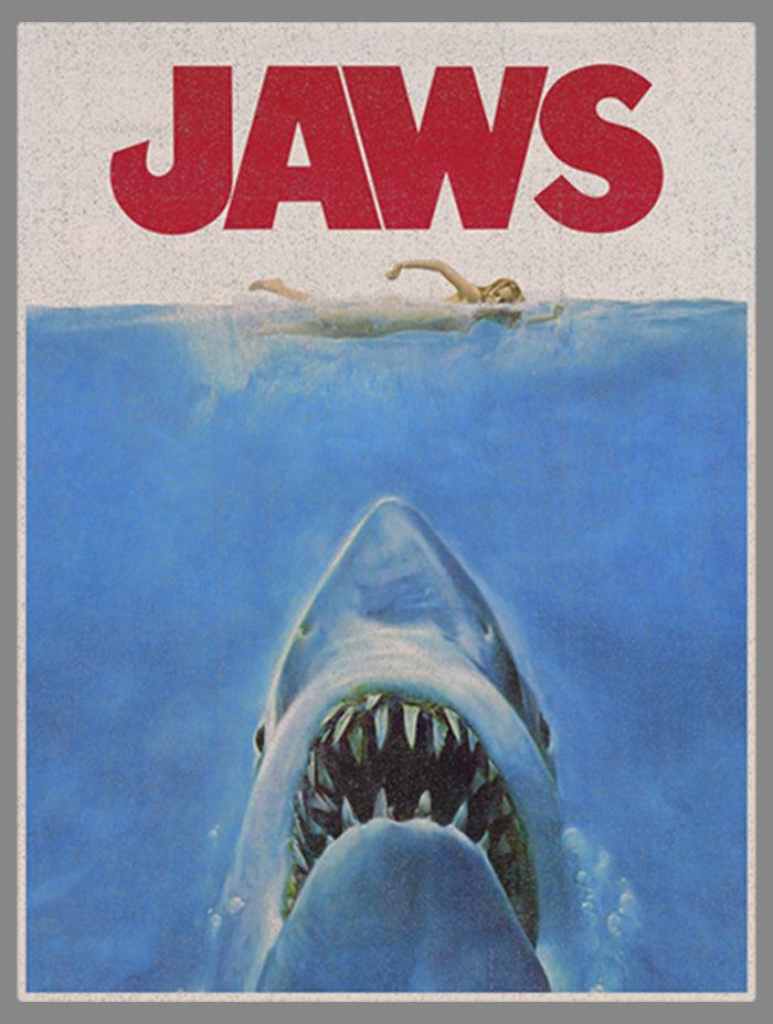 Fifth Sun Boy's Jaws Retro Distressed Poster Performance Tee