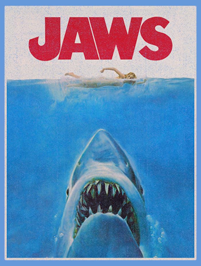 Fifth Sun Boy's Jaws Retro Distressed Poster Performance Tee