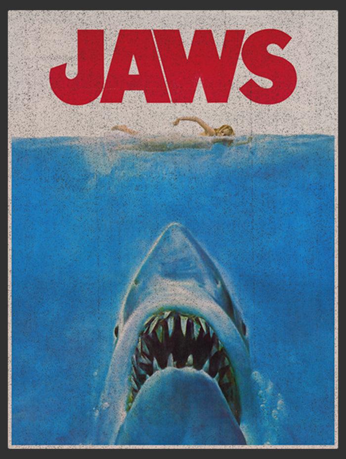 Fifth Sun Boy's Jaws Retro Distressed Poster T-Shirt