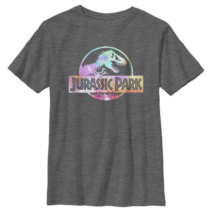 fifth sun Boy's Jurassic Park Pastel Tie-Dye Logo T-Shirt