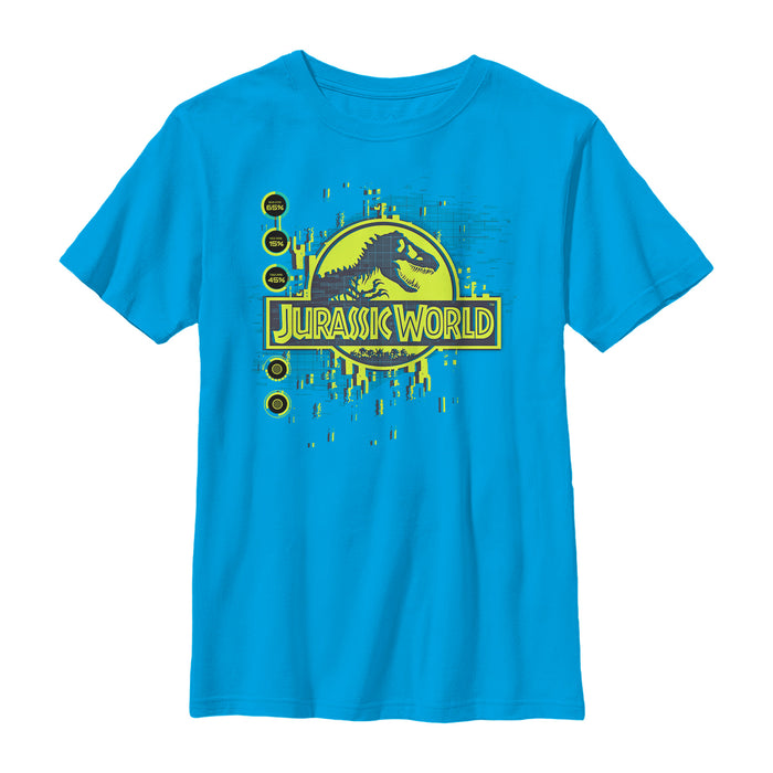 fifth sun Boy's Jurassic World Dinosaur Statistics T-Shirt