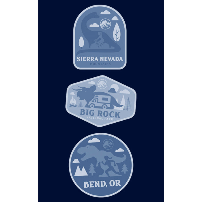 Fifth Sun Boy's Jurassic World: Dominion Destination Travel Dinosaur Badges T-Shirt