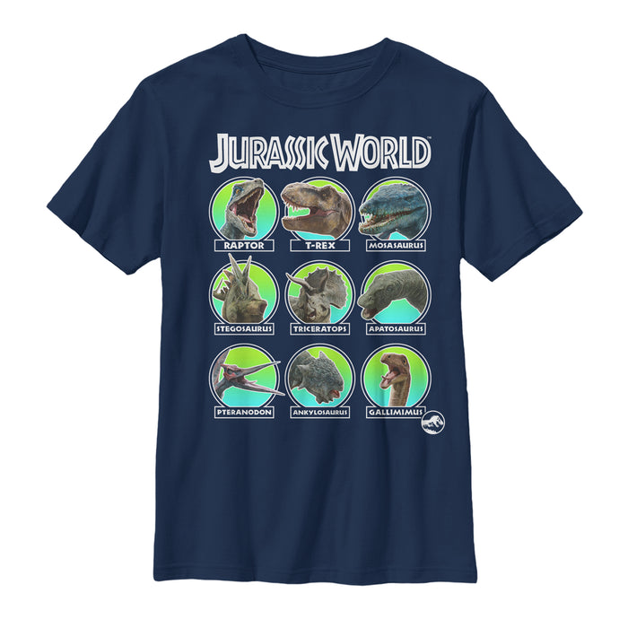 fifth sun Boy's Jurassic World: Fallen Kingdom Dino All Stars T-Shirt