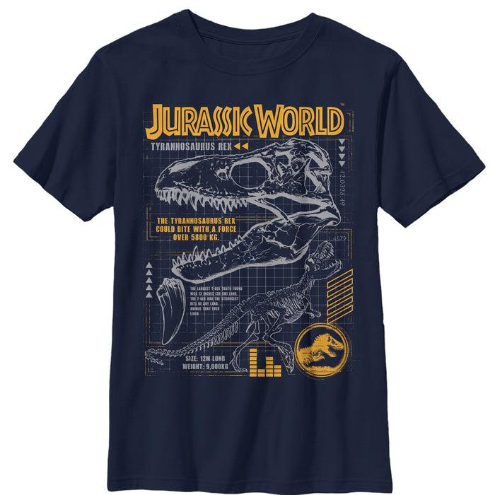 fifth sun Boy's Jurassic World: Fallen Kingdom T.Rex Scary Facts T-Shirt