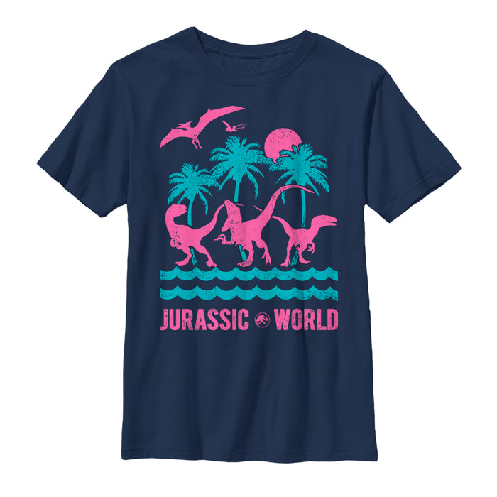 fifth sun Boy's Jurassic World: Fallen Kingdom Tropical Dinosaurs T-Shirt