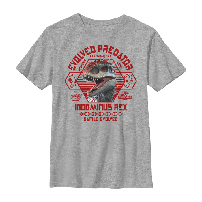 fifth sun Boy's Jurassic World Indominus Rex Battle Evolved T-Shirt