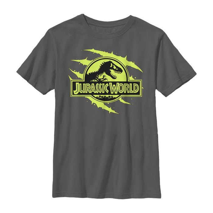 Fifth Sun Boy's Jurassic World Logo Claw Marks T-Shirt