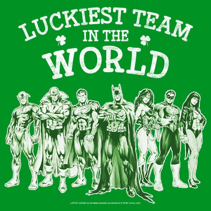 Fifth Sun Boy's Justice League St. Patrick's Day Luckiest Team In The World T-Shirt