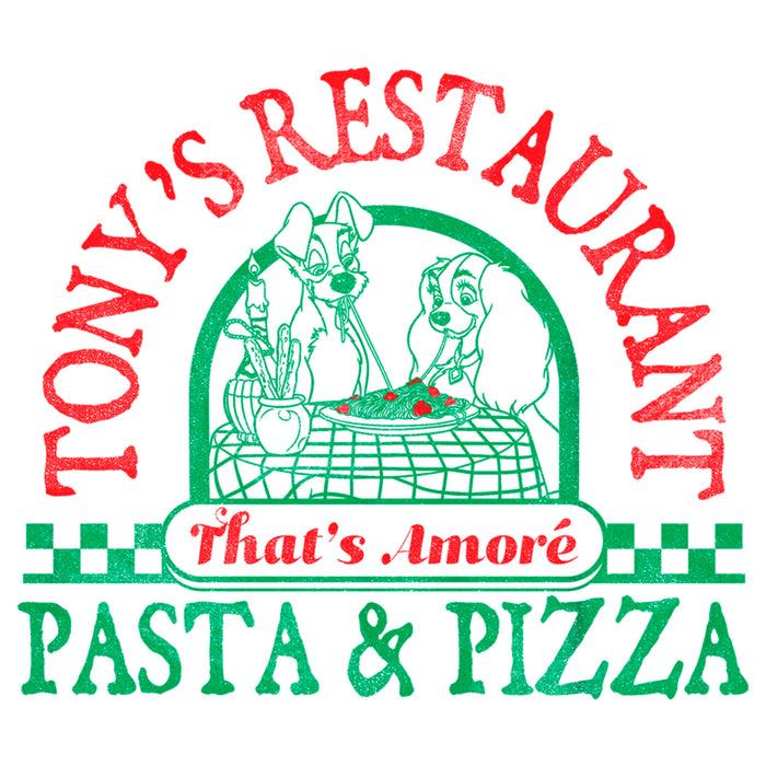 Fifth Sun Boy's Lady And The Tramp Tony's Pasta & Pizza Restaurant T-Shirt