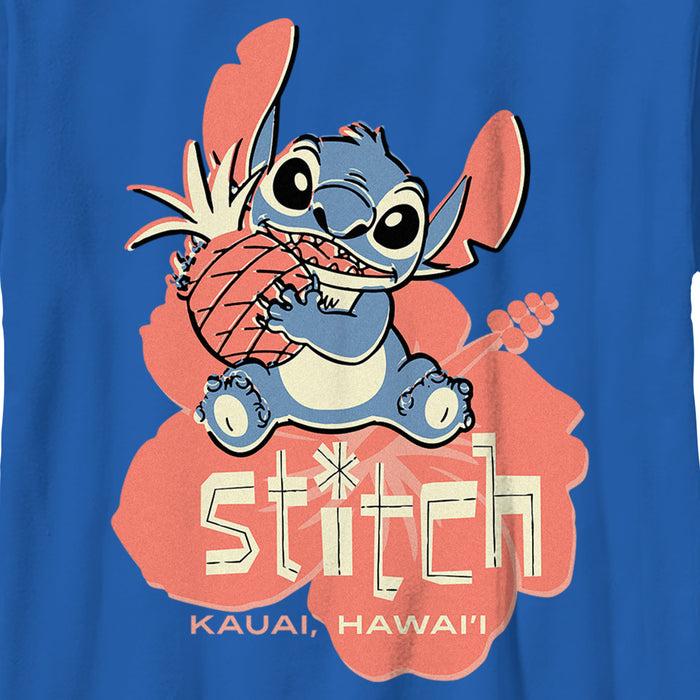 Fifth Sun Boy's Lilo & Stitch Kauai Pineapple Stitch T-Shirt