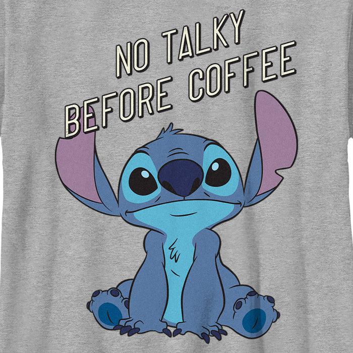 Fifth Sun Boy's Lilo & Stitch No Talky Before Coffee T-Shirt