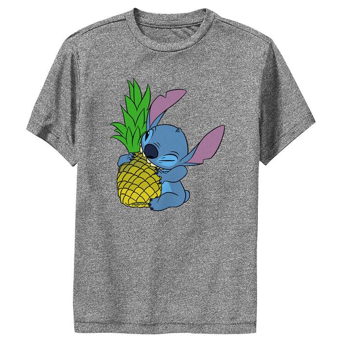 fifth sun Boy's Lilo & Stitch Pineapple Lover Stitch Performance Tee