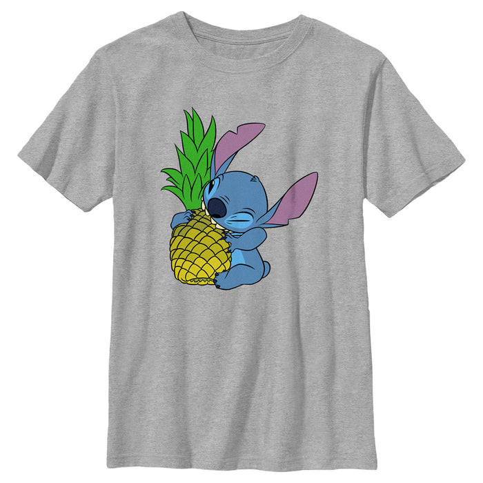 fifth sun Boy's Lilo & Stitch Pineapple Lover Stitch T-Shirt