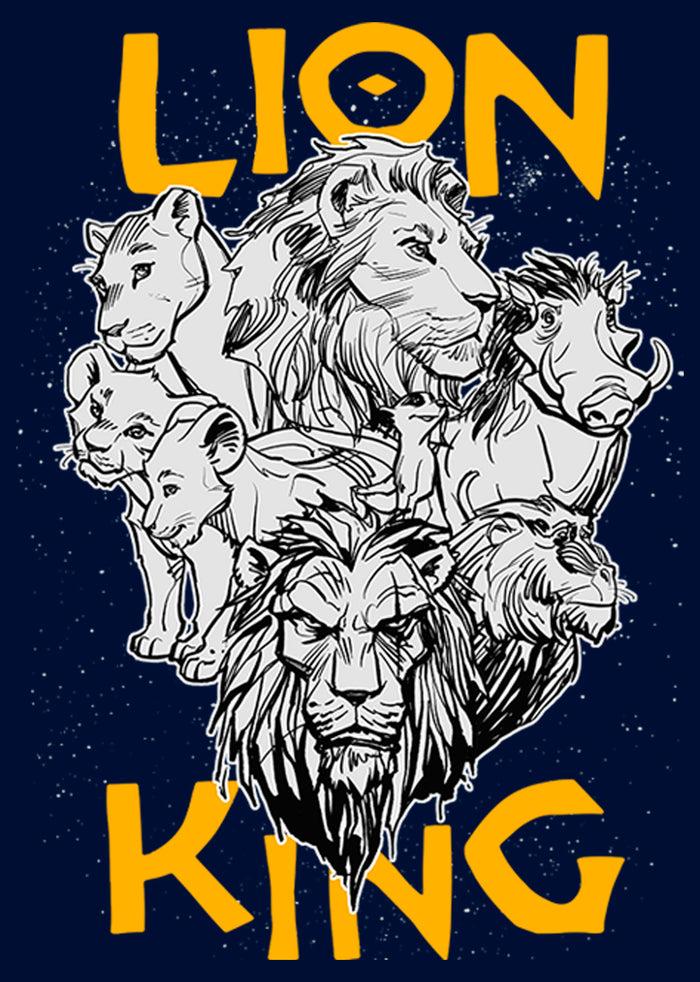 Fifth Sun Boy's Lion King Animal Kingdom Crew T-Shirt
