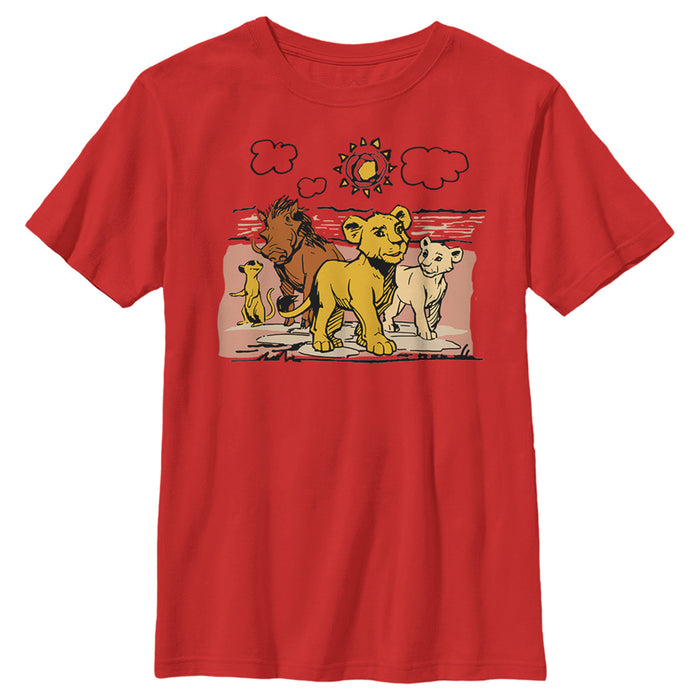 Fifth Sun Boy's Lion King Best Friends Cartoon T-Shirt