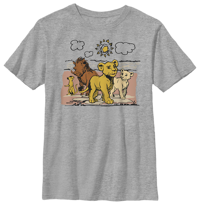 fifth sun Boy's Lion King Best Friends Cartoon T-Shirt
