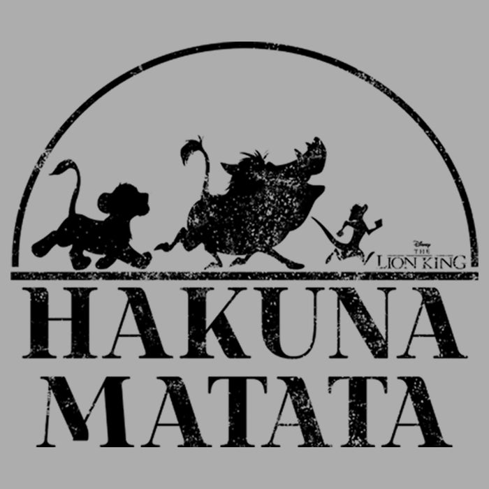 Fifth Sun Boy's Lion King Black Silhouette Hakuna Matata T-Shirt