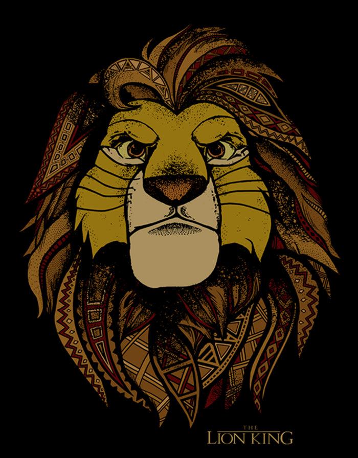 Fifth Sun Boy's Lion King Decorative Noble Simba T-Shirt