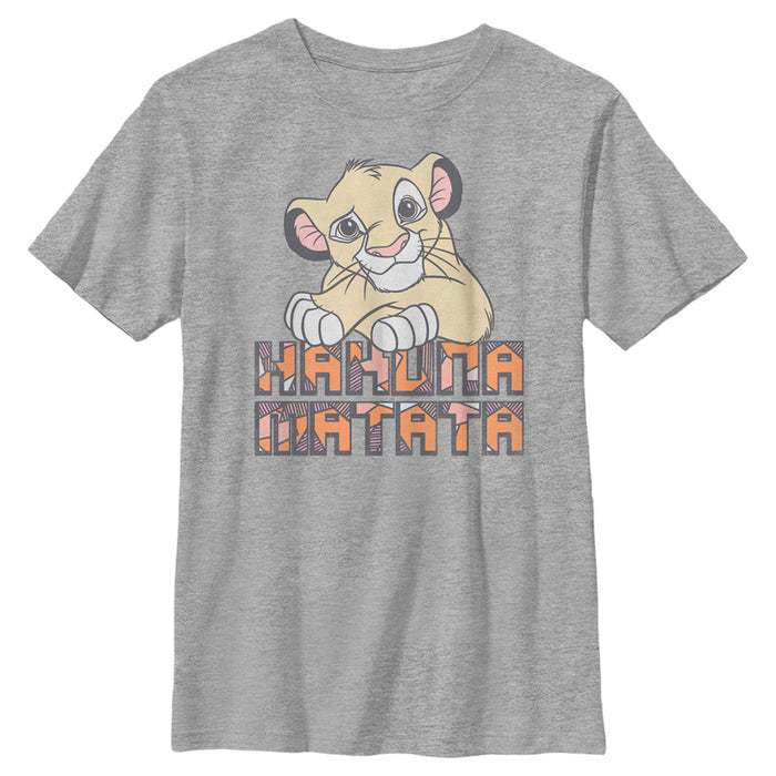 fifth sun Boy's Lion King Distressed Hakuna Matata T-Shirt