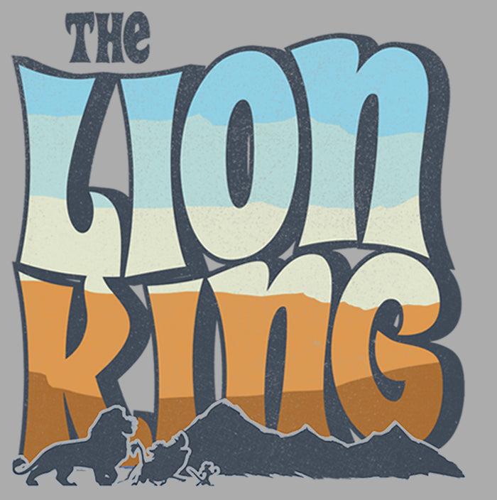 Fifth Sun Boy's Lion King Groovy Silhouette Logo T-Shirt