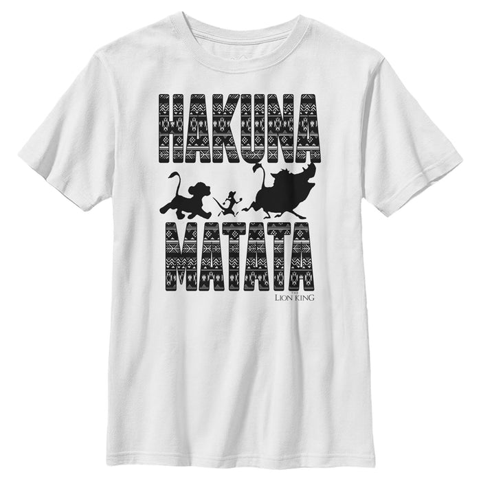 fifth sun Boy's Lion King Hakuna Matata and Crew Silhouette T-Shirt
