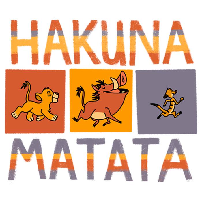 Fifth Sun Boy's Lion King Hakuna Matata Boxes T-Shirt