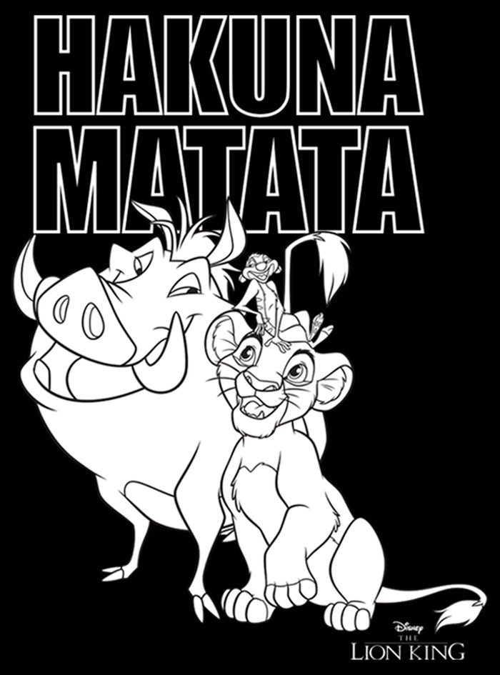 Fifth Sun Boy's Lion King Hakuna Matata Friends T-Shirt